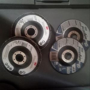 X2 3m flapper disk grinding wheels x2 blue flame cutting wheels